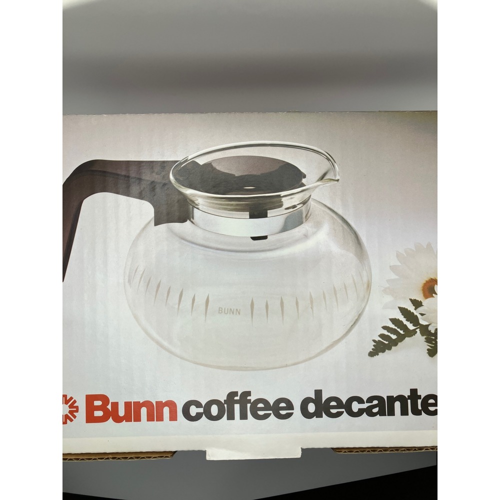 Bunn Coffee Decanter Easy Pour Glass Carafe Replacement New Pot Carafe Vintage